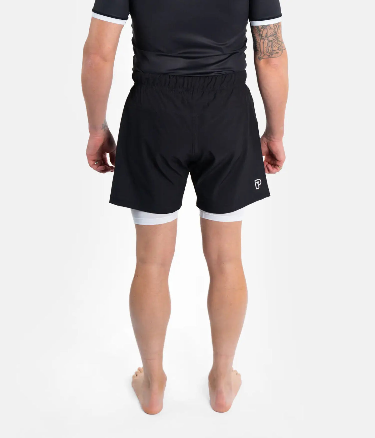 Academy + Hybrid Shorts - Black/White