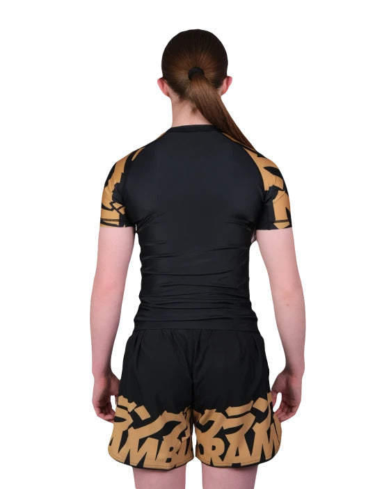Kids Baka Rashguard - Black/Gold