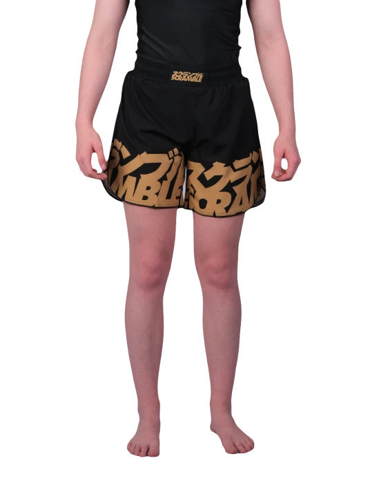 Kids Baka Shorts - Black/Gold