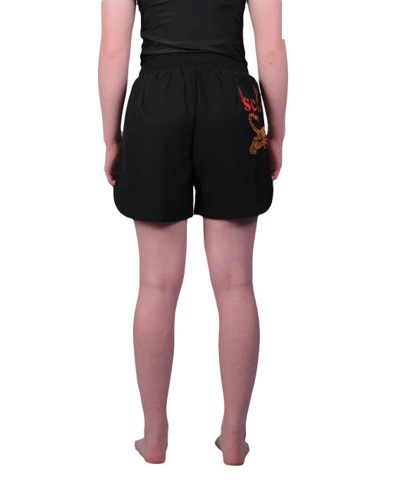 Kids Burning Tiger Shorts