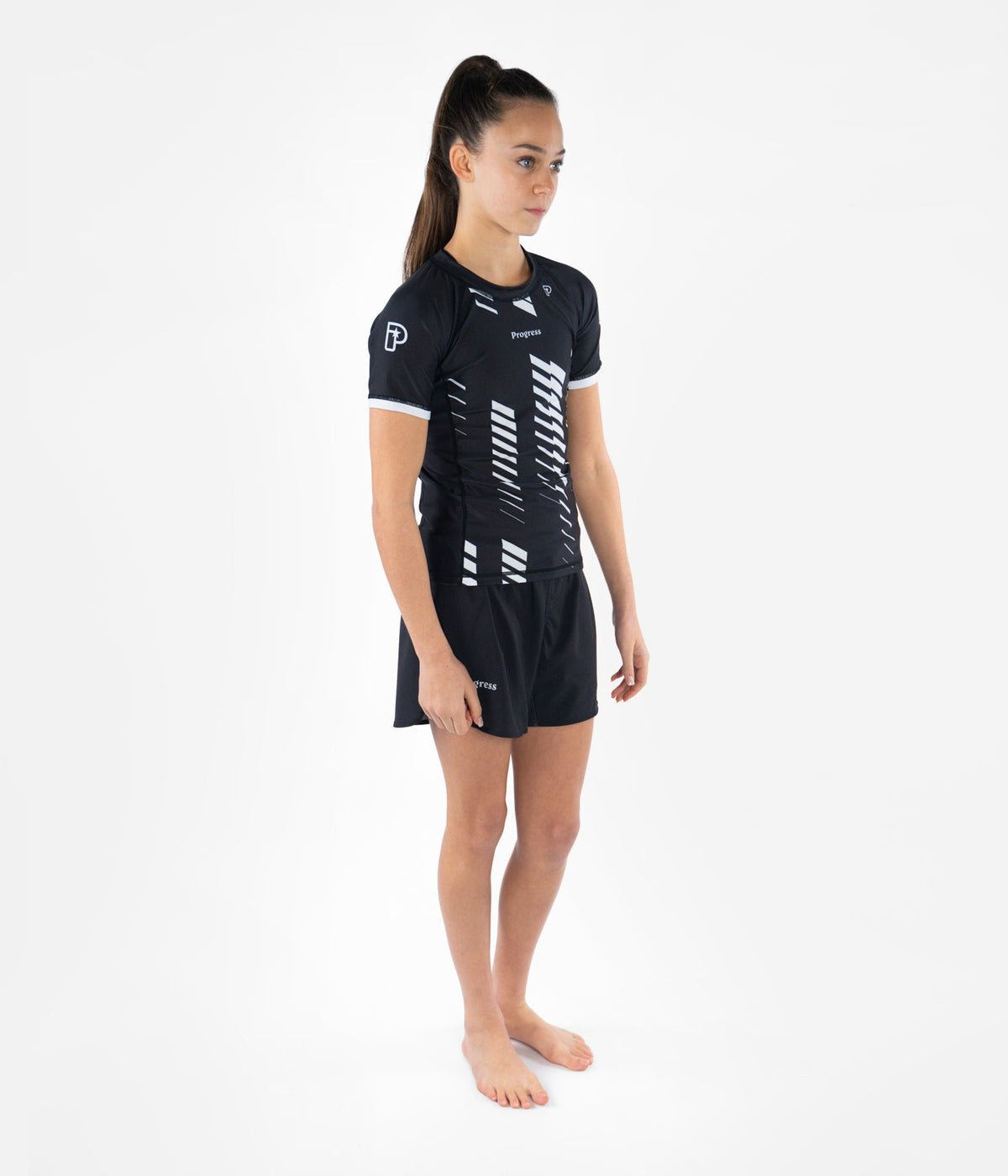 Kids Ranked Rashguard - White