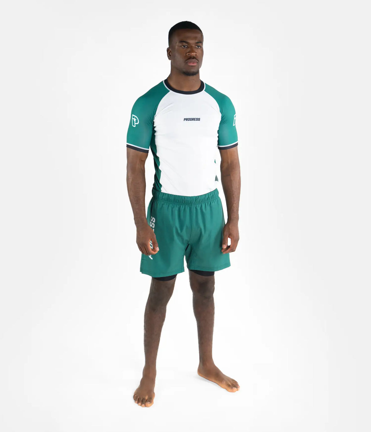 Profile Hybrid Shorts - White & Green