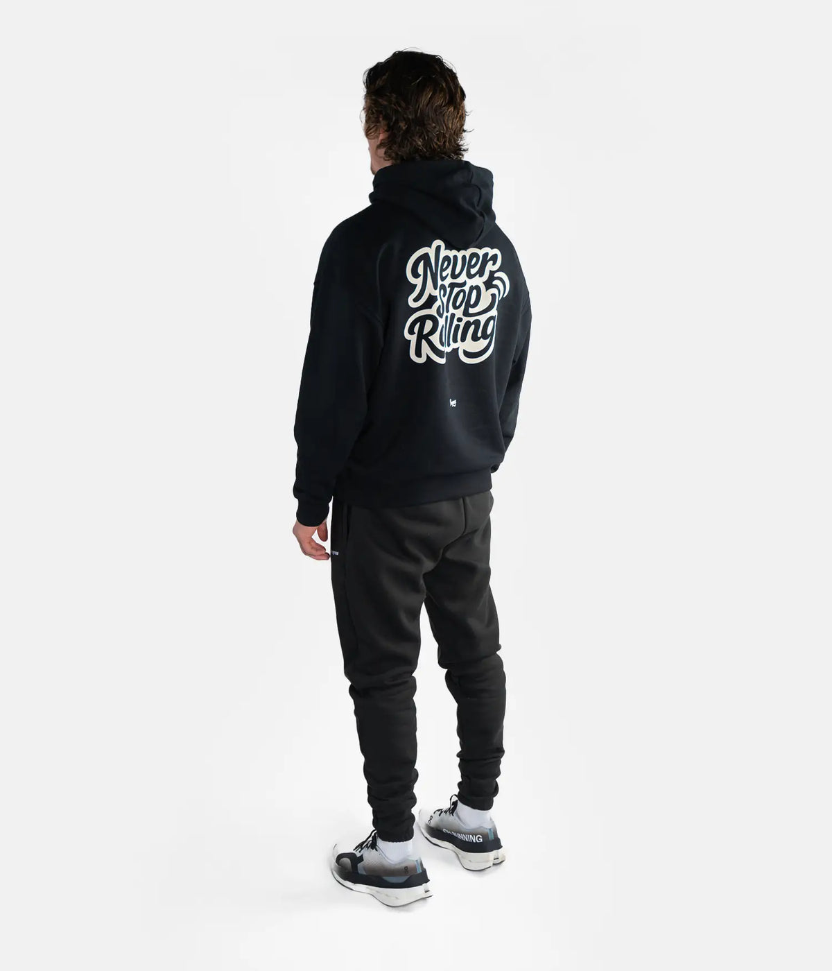 Never Stop Rolling Hoodie - Black