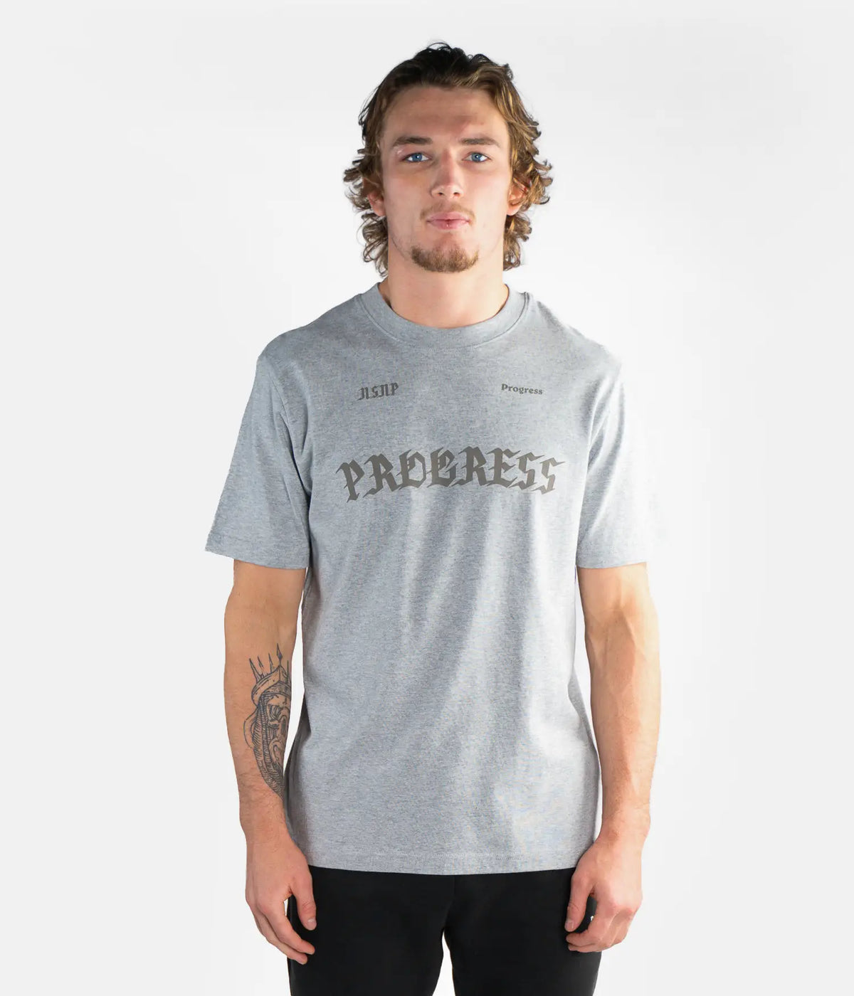 Hazed Ink Tee - Heather Grey