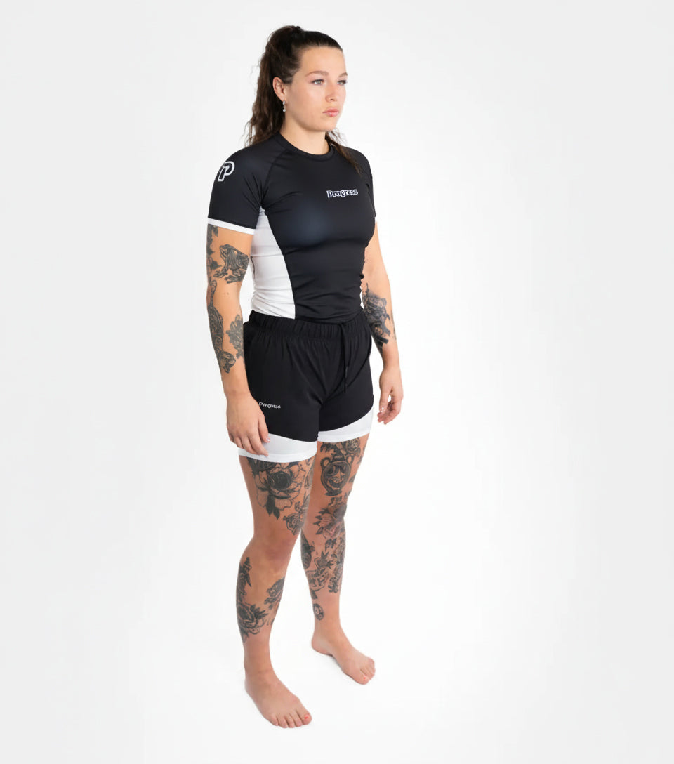Women's Academy + Rashguard - Black/White