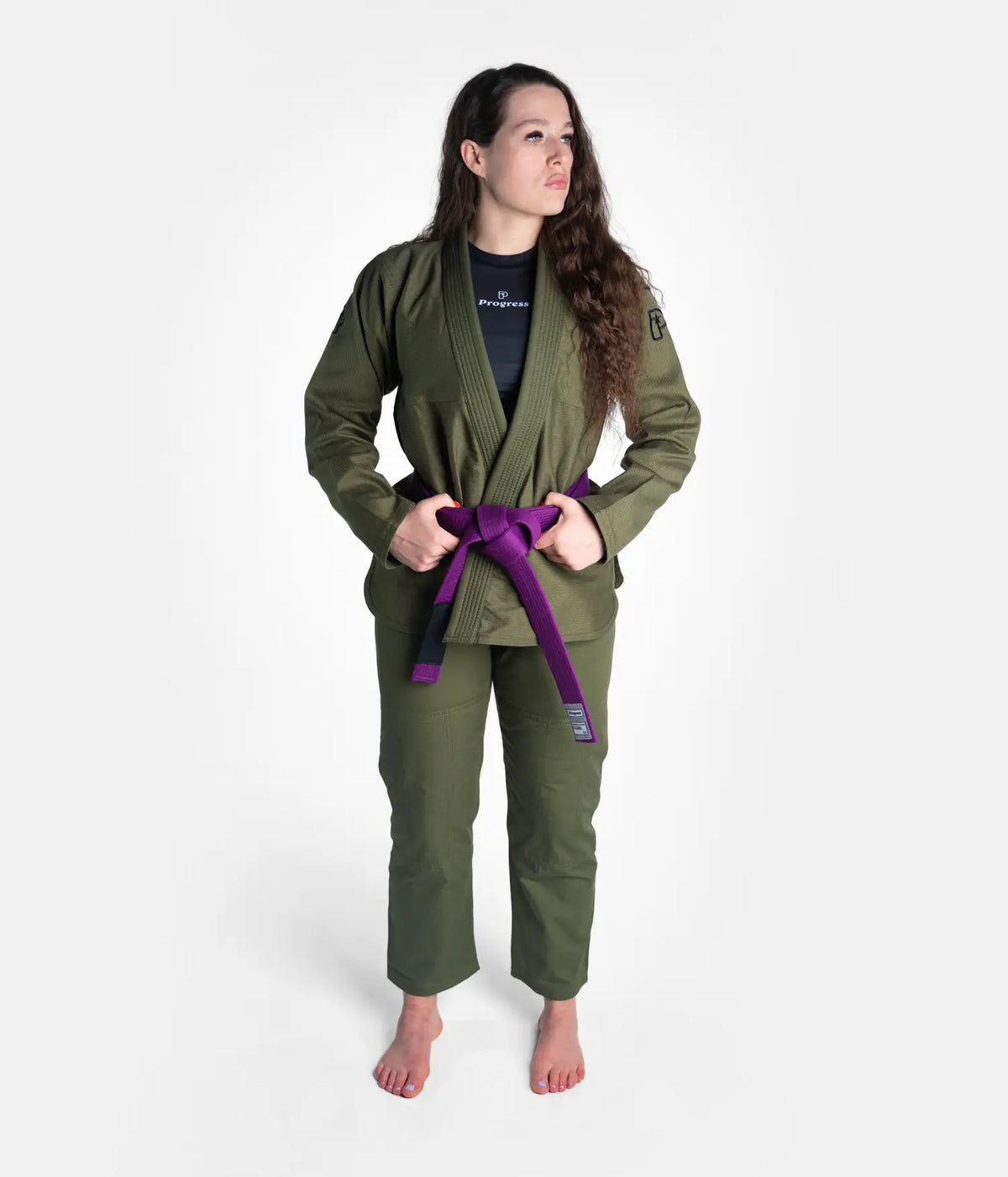 Women's Academy Gi - Forest Green (with FREE Whitebelt)