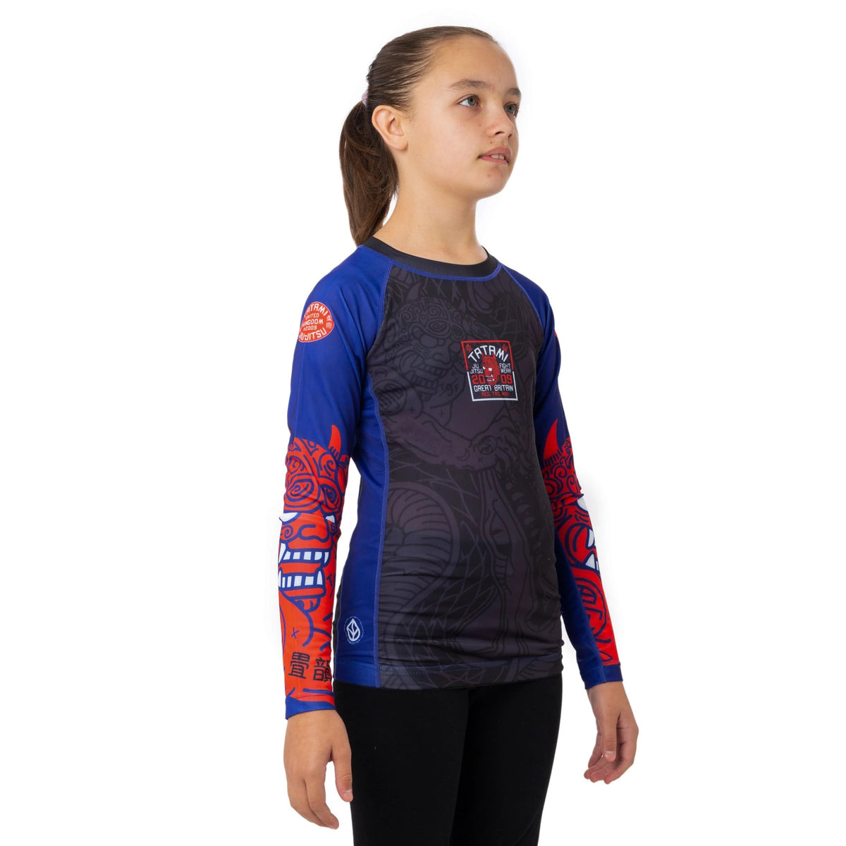 Kids Serpent Rash Guard - Red