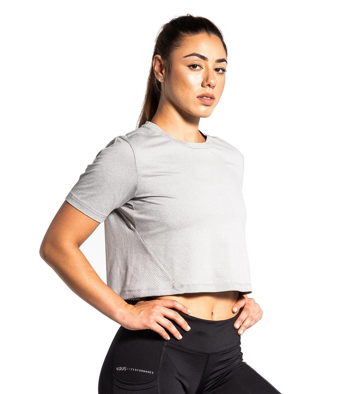 Ladies Slash ECO Thread Crop Tee