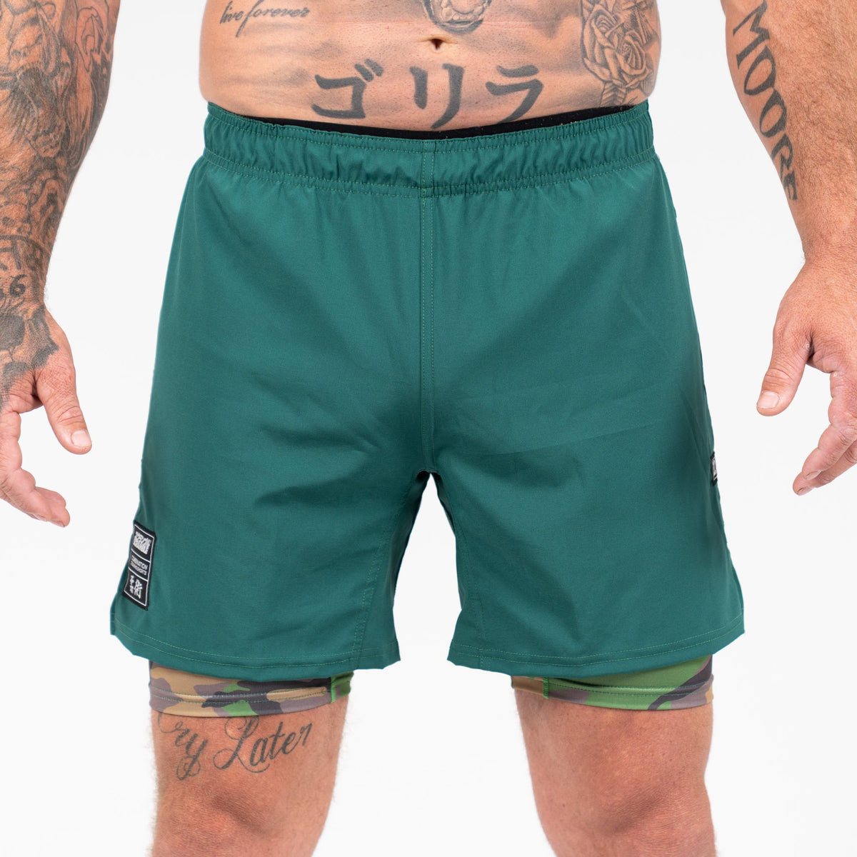 Combination Shorts - Green&Camo
