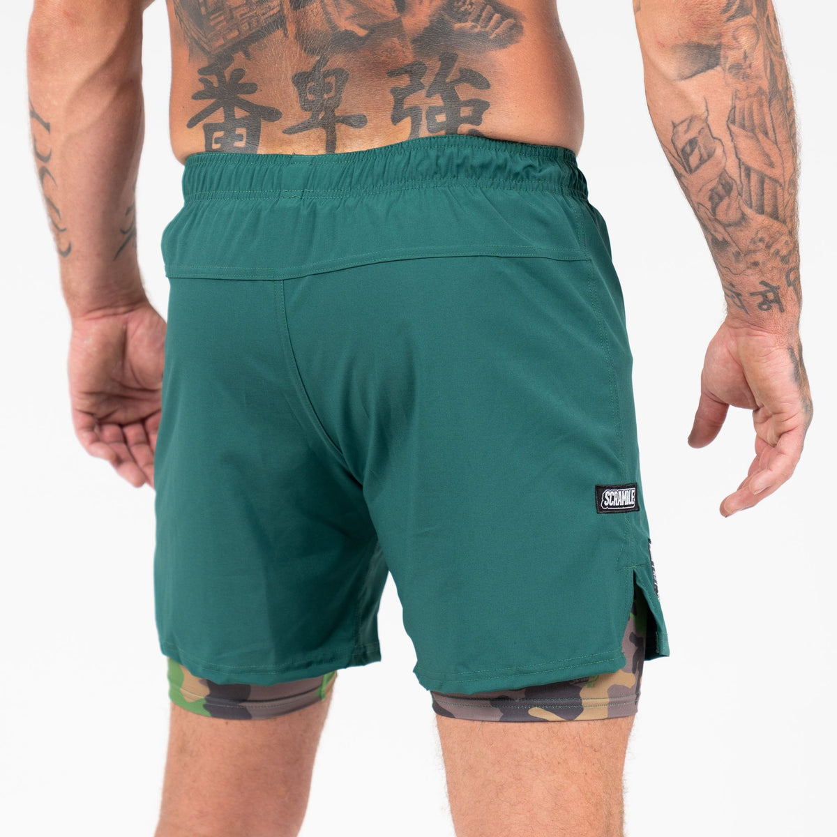 Combination Shorts - Green&Camo