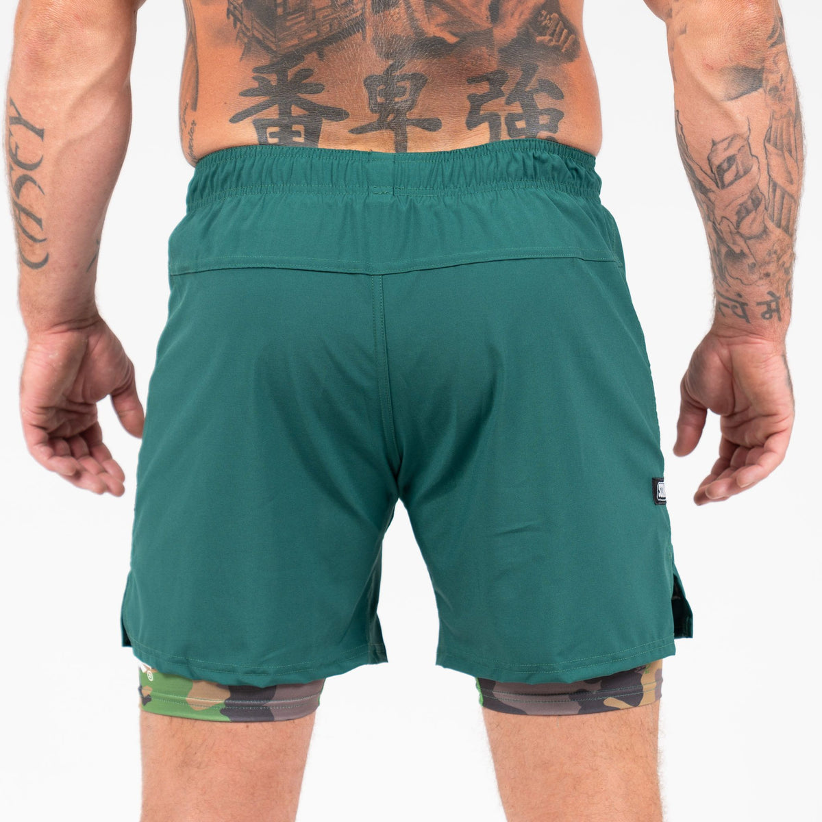 Combination Shorts - Green&Camo