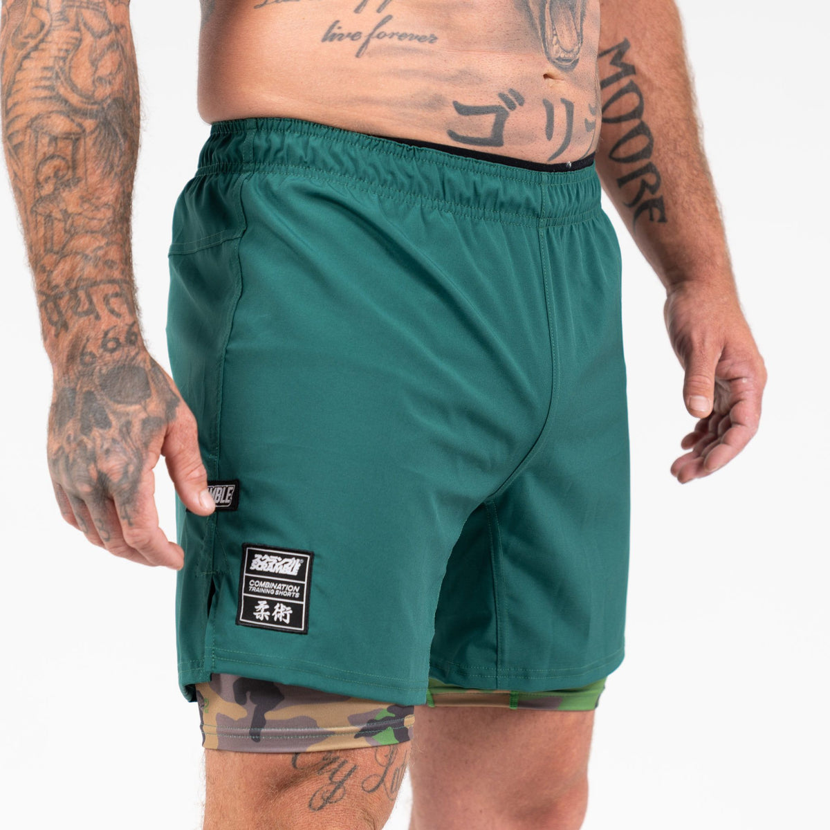 Combination Shorts - Green&Camo